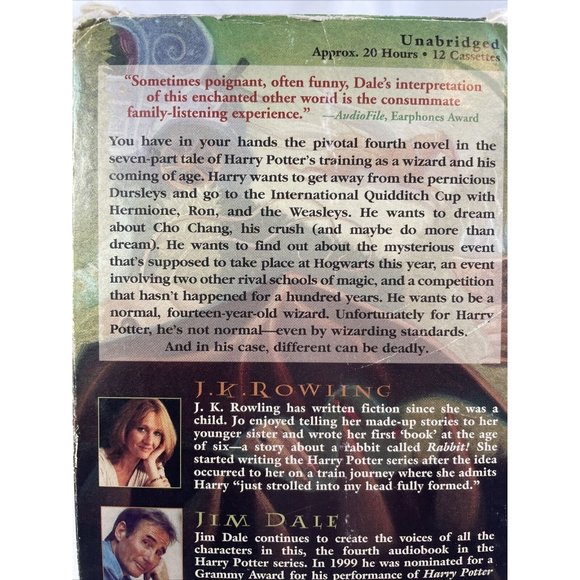 Harry Potter & The Goblet Of Fire Audio Book 12 Cassettes 20 hour TESTED & WORKS - Picture 7 of 9